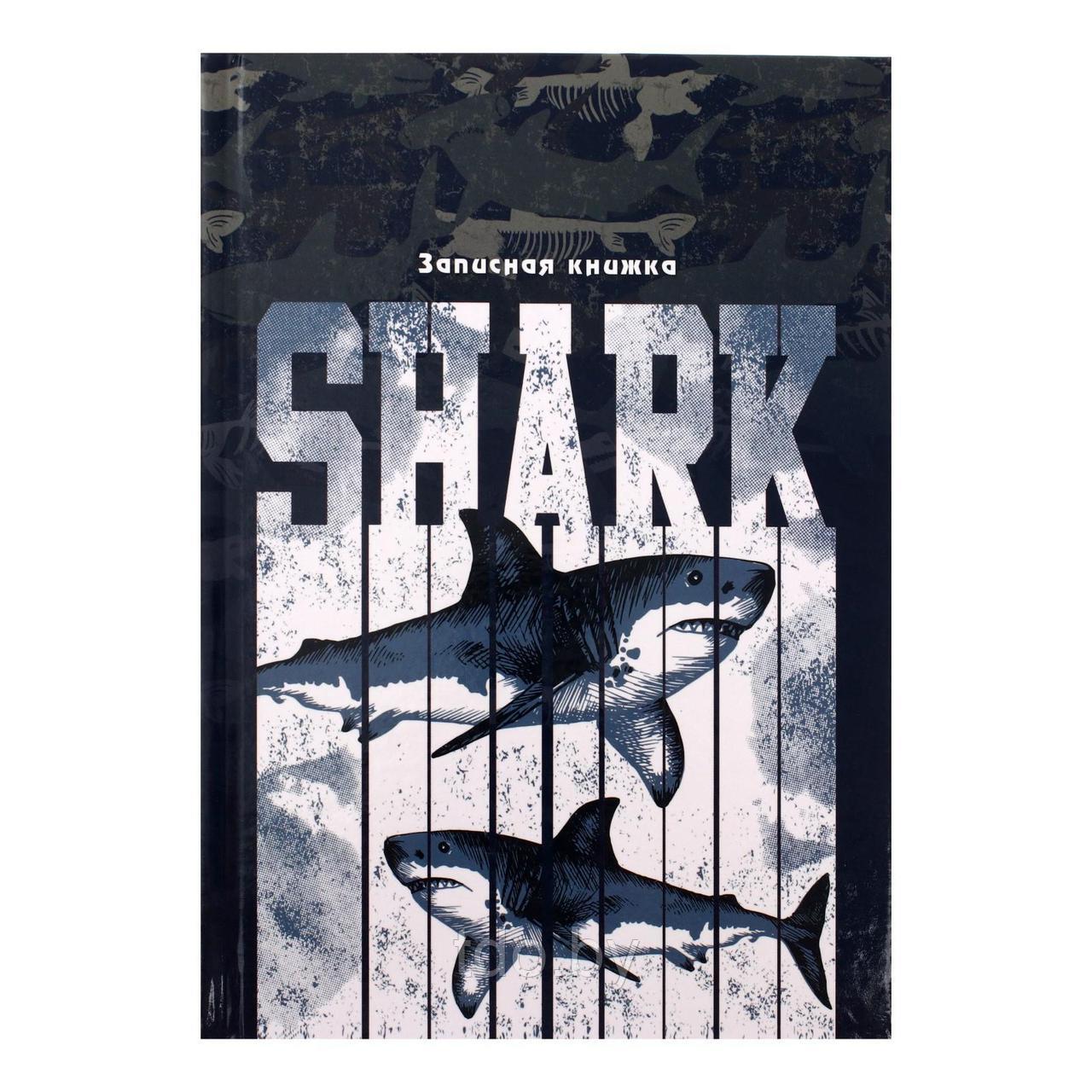 Записная книжка А5 80л. СТИЛЬНАЯ АКУЛА