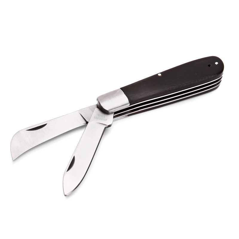 НМ-07: Нож монтерский малый складной с двумя лезвиями - фото 1 - id-p182662096
