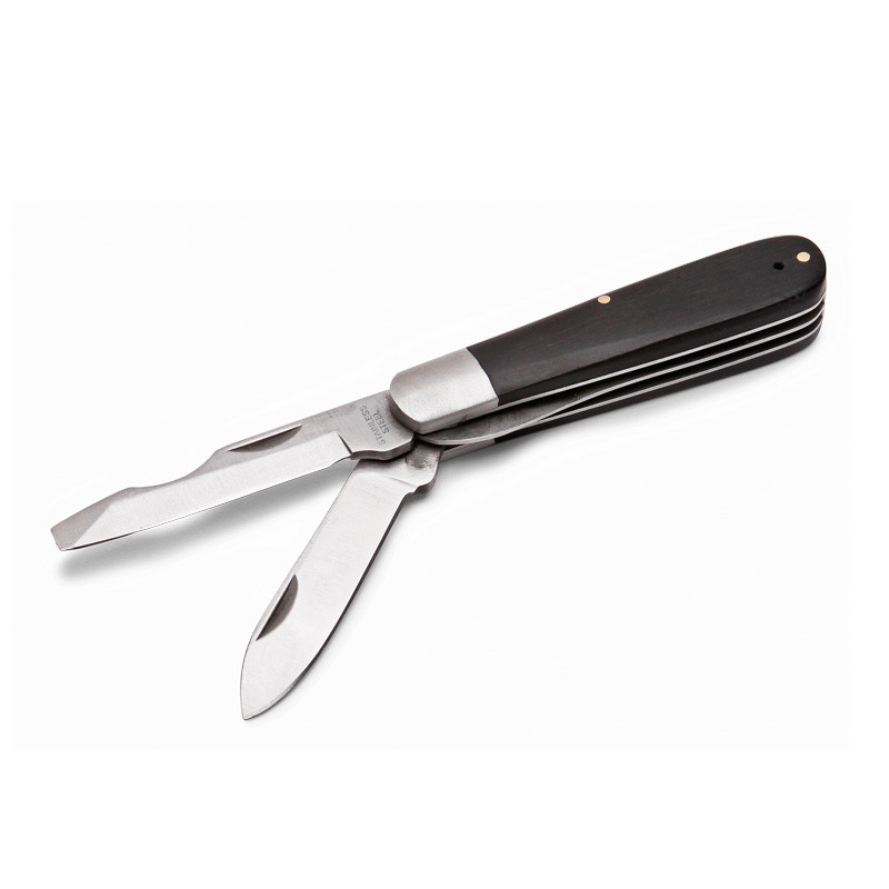 НМ-08: Нож монтерский малый складной с прямым лезвием и отверткой - фото 1 - id-p182662097