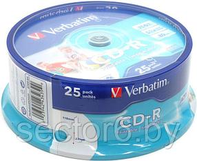 CD-R Verbatim   700Mb 52x sp.  на шпинделе, printable