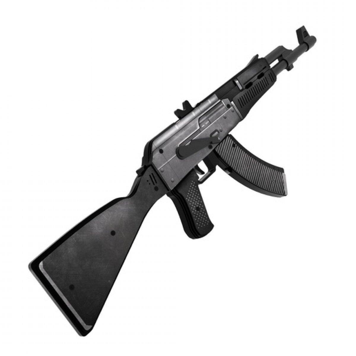 Деревянный автомат VozWooden Active АК-47 Сланец КС ГО / CS GO (резинкострел), фото 1