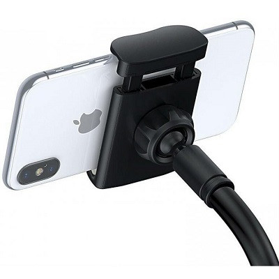 Держатель для смартфона на гибкой стойке Baseus Unlimited Adjustment Lazy Phone Holder (SULR-0G) серый - фото 7 - id-p182678382