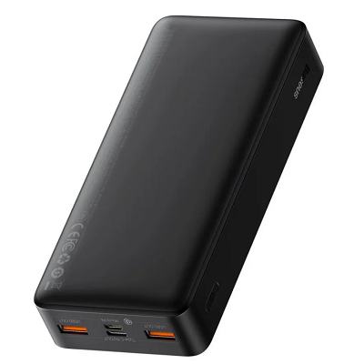 Внешний аккумулятор Baseus PPDML-N01 Bipow Digital Display Power bank 30000mAh 20W черный - фото 3 - id-p182678385