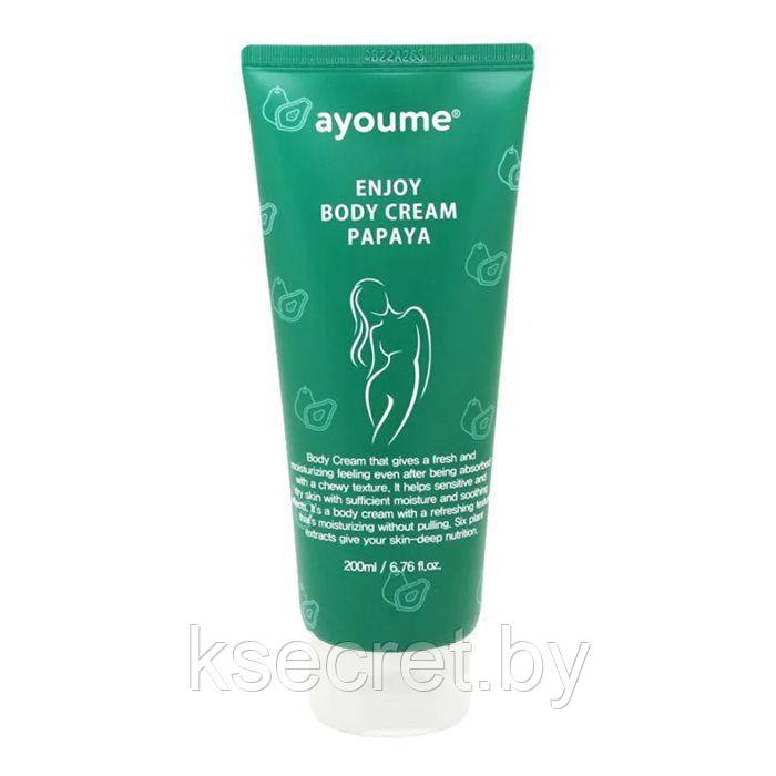 Крем для тела с экстрактом папайи AYOUME Enjoy Mini Body Cream Papaya 200ml - фото 1 - id-p182680357