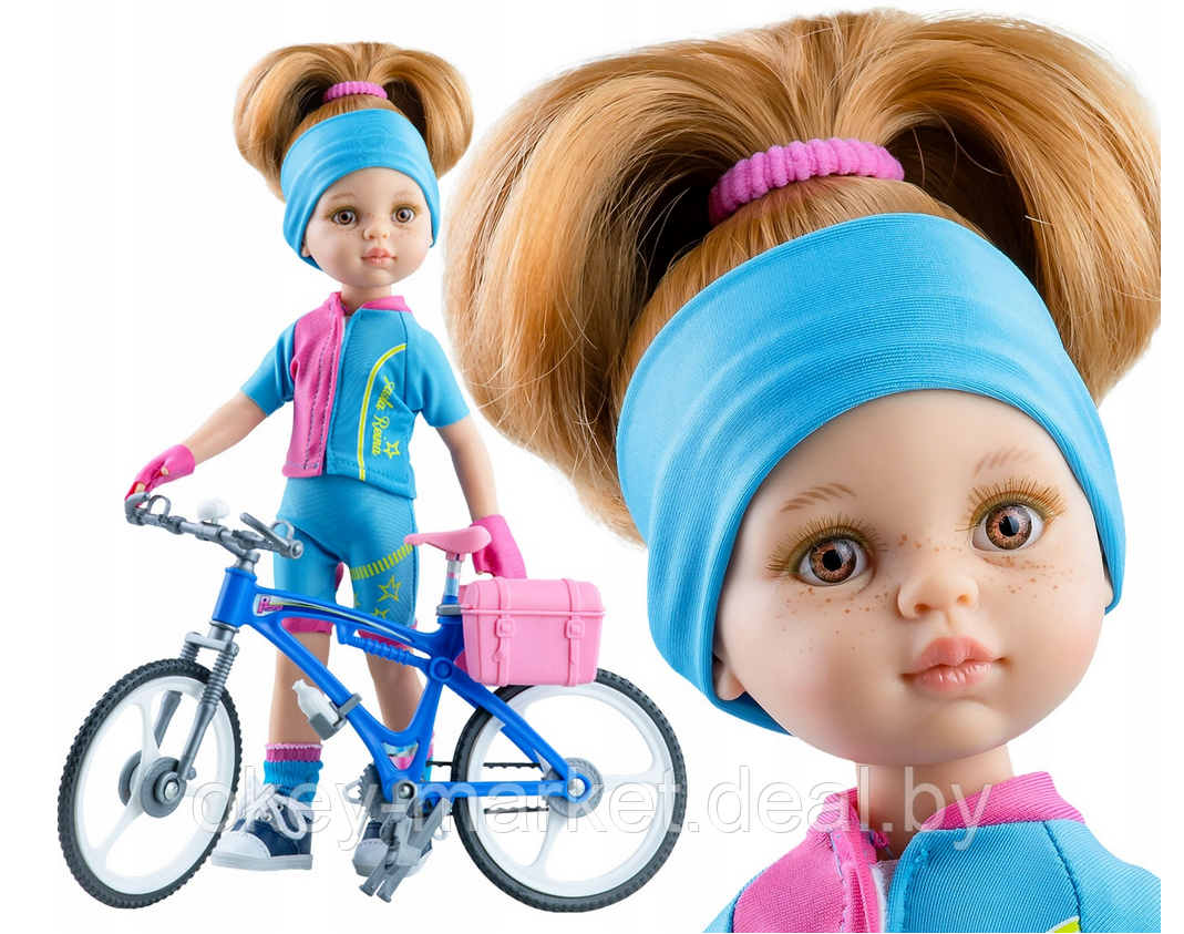 Кукла Paola Reina Даша велосипедистка 32 см, 04654 - фото 1 - id-p182681965