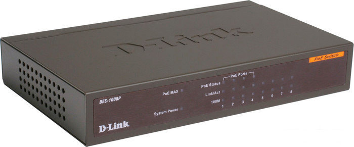 Коммутатор D-Link DES-1008P, фото 2