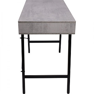 Стол письменный AGAT, бетон/черный металл, 1000*500*780, фото 2