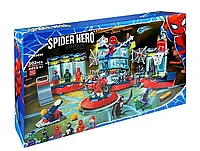 Конструктор Super Heroes «Нападение на мастерскую паука» (Человек-Паук) 502 дет, фото 1