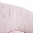Кресло AV 308, поворотное, бледно-сиреневый бархат H-31/белый пластик, фото 2