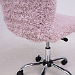 Кресло поворотное FLUFFY, искусственный мех, нежно-розовый, фото 4