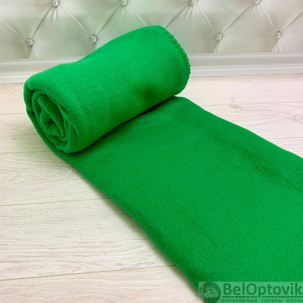 Плед на кровать Флисовый мягкий и теплый, 130х150 см Зеленый - фото 3 - id-p182697501