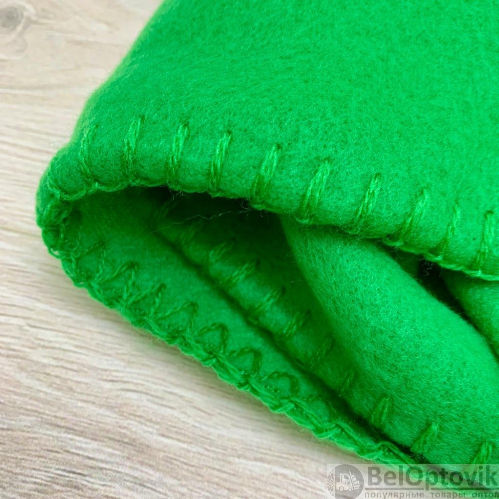 Плед на кровать Флисовый мягкий и теплый, 130х150 см Зеленый - фото 6 - id-p182697501