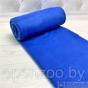 Плед на кровать Флисовый мягкий и теплый, 130х150 см Синий - фото 1 - id-p182703207