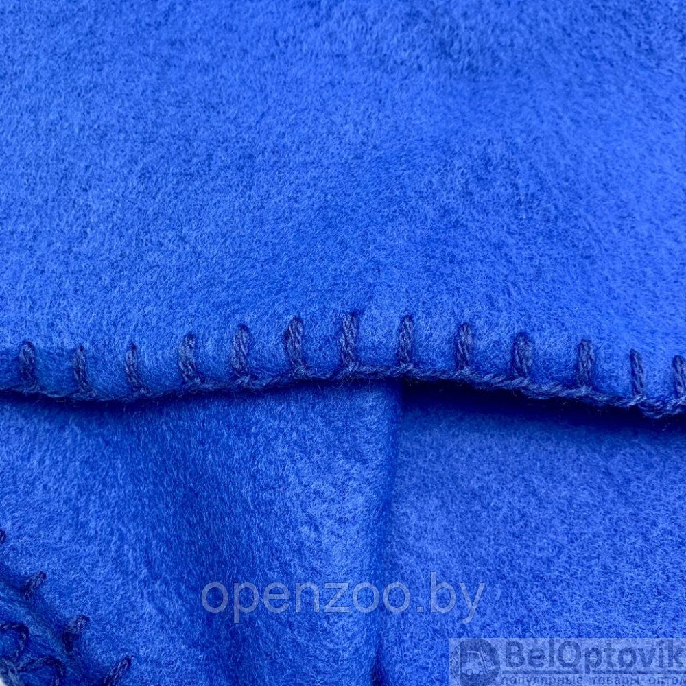 Плед на кровать Флисовый мягкий и теплый, 130х150 см Синий - фото 5 - id-p182703207