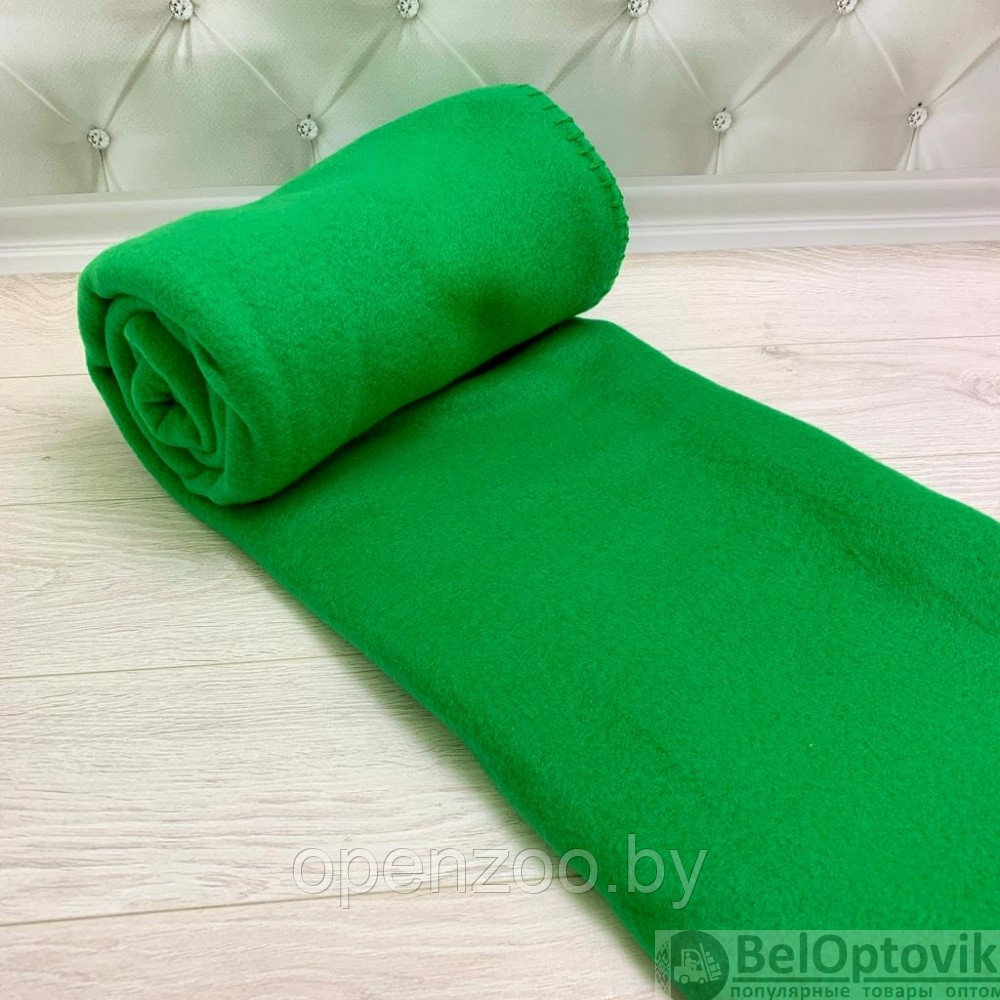 Плед на кровать Флисовый мягкий и теплый, 130х150 см Зеленый - фото 3 - id-p182703210