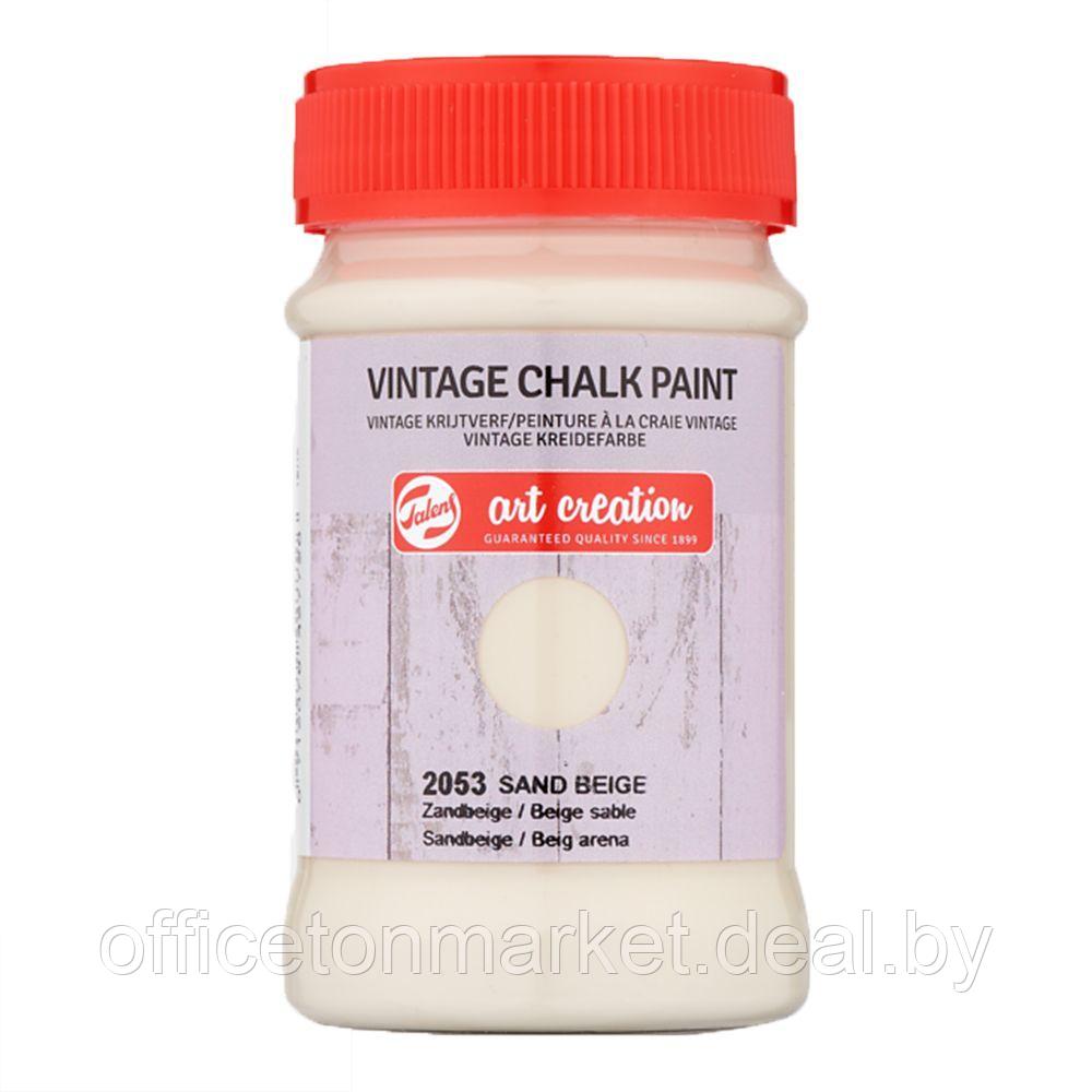 Краска декоративная "VINTAGE CHALK PAINT", 100 мл, 2053 бежевый песок - фото 1 - id-p137129337
