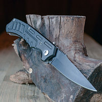 Нож складной металлический Черный 20,5 см