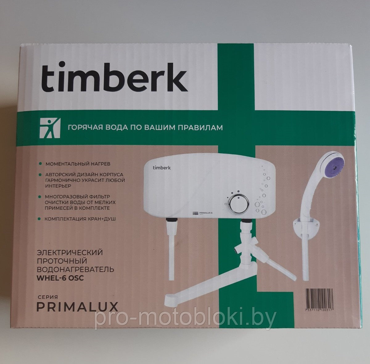 Проточный электрический водонагреватель Timberk Primalux WHEL-6 OSC (душ+кран) - фото 4 - id-p182712741