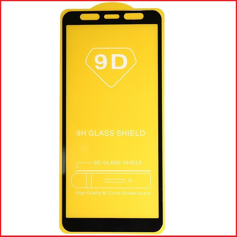 Защитное стекло Full-Screen для Samsung Galaxy J6+ / J6 Plus SM-J610 черный (5D-9D с полн. прокл.)