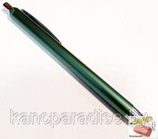 Ручка шариковая автоматическая Senator Brilliant Line, 0,7 мм., зеленый корпус, синяя