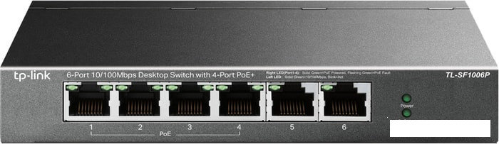 Коммутатор TP-Link TL-SF1006P, фото 2