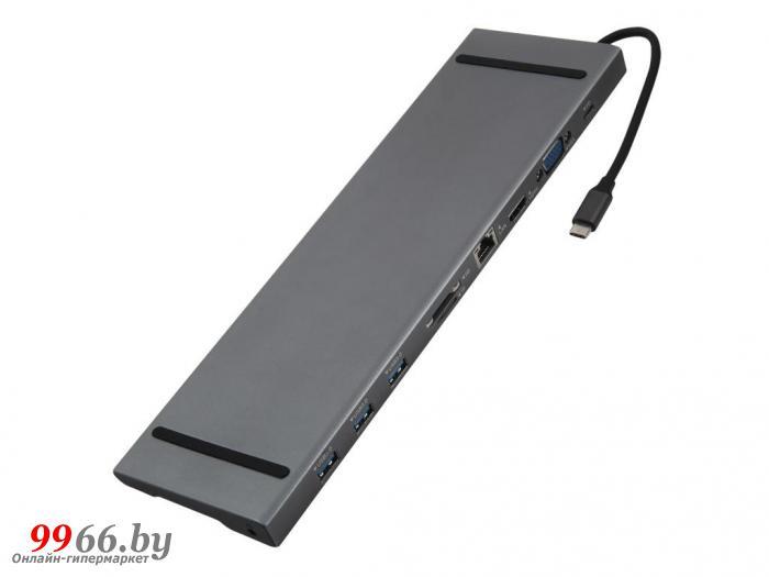 Адаптер Red Line Multiport Adapter Type-C 10 in 1 Grey УТ000031226 - фото 1 - id-p181461057