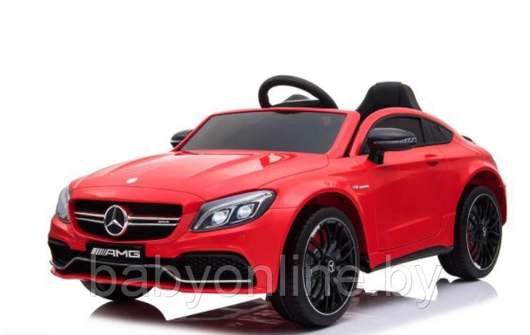Детский электромобиль Mercedes-Benz C63 красный с пультом - фото 1 - id-p182732723