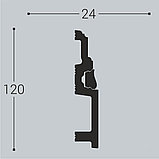 Плинтус напольный дюрополимер П6 120/24 120*24*2000мм, фото 2