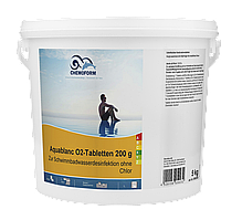 Химия для бассейна кислород CHEMOFORM таблетки Aquablank O2 таб 200гр 5 кг кислород