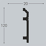 Плинтус напольный дюрополимер П12 120/22 120*22*2000мм, фото 2