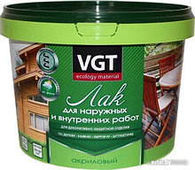 Лак VGT Для наружных и внутренних работ 2.2 кг (бесцветный матовый)