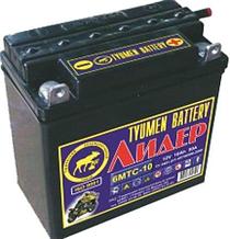 Мотоциклетный аккумулятор Tyumen Battery Лидер 3МТС-10 (10 А·ч)