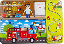 Бизиборд WoodLand Toys Пожарная машина 112305