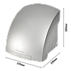 Электросушилка для рук Puff-8820C (ударопрочный корпус) на 2,0 кВт, фото 4