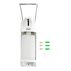 Локтевой дозатор PUFF-8195 (0,5 л) для жидкого мыла и антисептиков (капля) с замком, фото 3