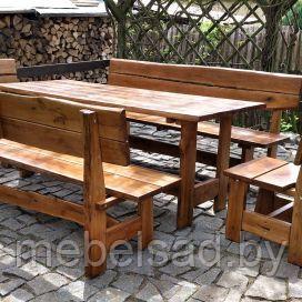 Набор садовый и банный  деревянный "Хуторок №20"  1,8 метра 5 предметов