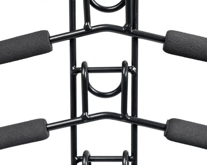 Вешалка-трансформер для одежды 5 в 1, 38x40, «ГИНГО», металл, пена, чёрная (clothes hanger, black), Bradex TD - фото 2 - id-p176616273