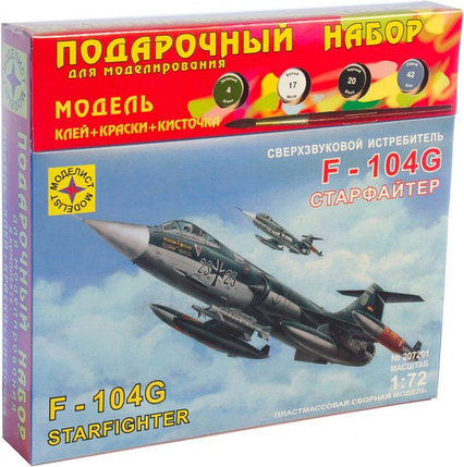 Сборная модель Моделист Истребитель F-104G Старфайтер ПН207201, фото 2
