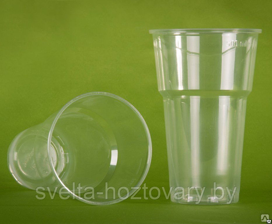 Пластиковые стаканчики 500мл ЭКОНОМ (упаковка 50 шт) - фото 1 - id-p182755258