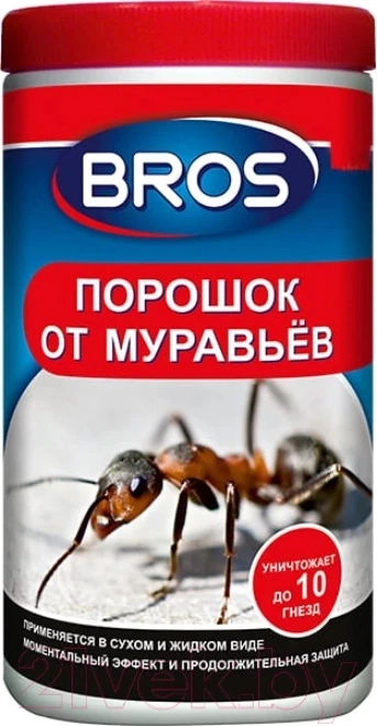 Средство от муравьев / Bros (Брос) порошок отрава против садовых муравьев 100г.
