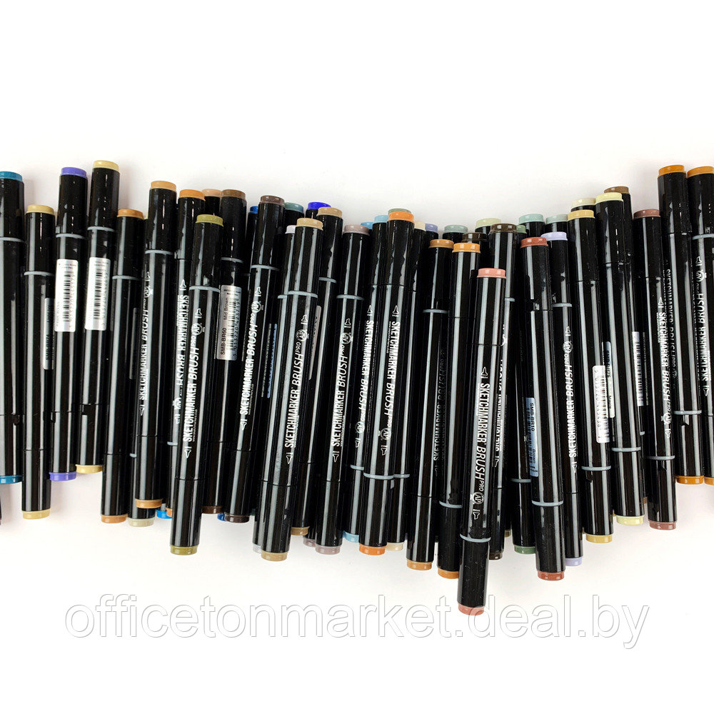 Маркер перманентный двусторонний "Sketchmarker Brush", Y102 орешник - фото 4 - id-p182755443