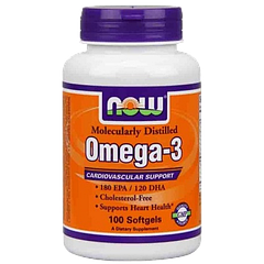 NOW Omega 3 - 100 капс.