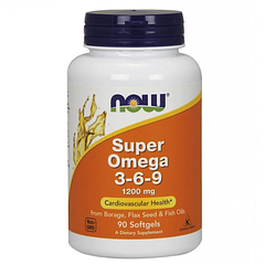 NOW Super Omega 3-6-9 1200мг (90 гел.капс.)