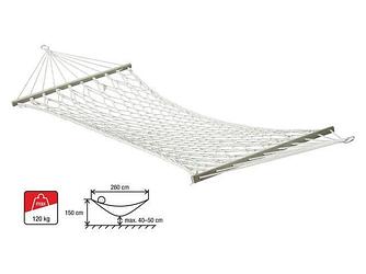 Гамак подвесной с брусками 200х80 см веревочный без узлов Garden (Гарден) ARIZONE