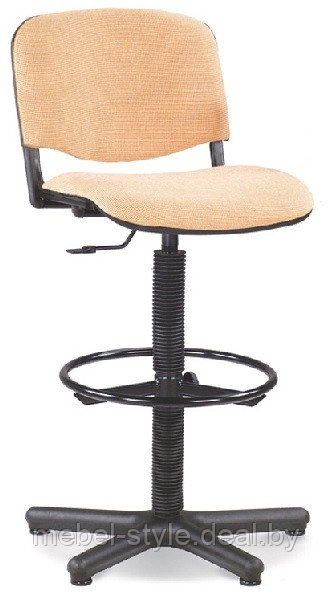 Кресло для ресепшн ИСО хром ринг база с подлокотниками , стул ISO R/B в ткани на стопках. С - фото 6 - id-p182760397