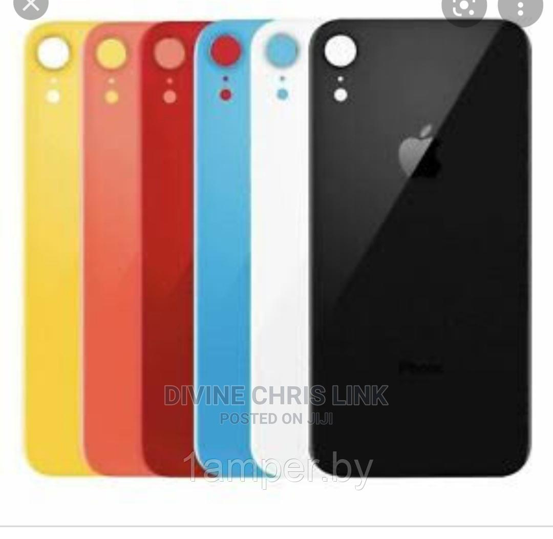 Задняя крышка для iphone XR Желтая, синяя, красная, черная