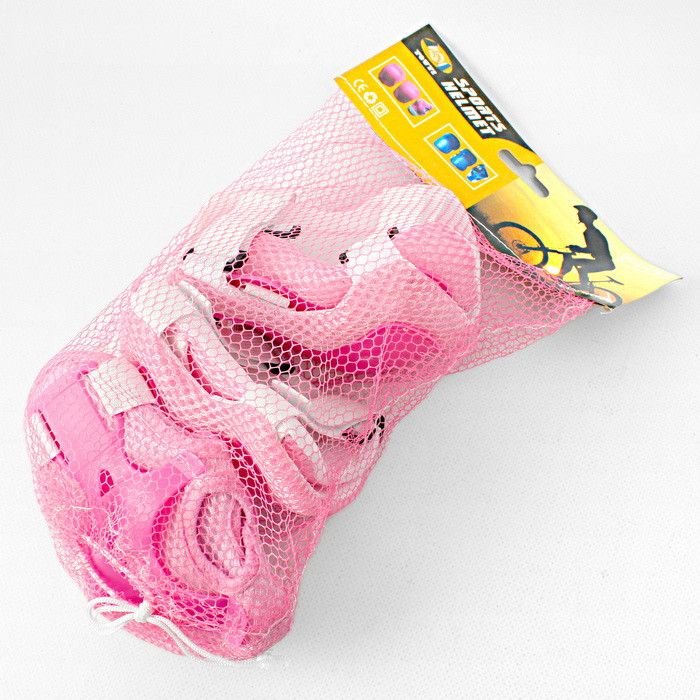 Комплект защиты розовый (колени, локти, запястья) - фото 3 - id-p182774430
