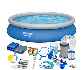 Надувной бассейн Bestway Fast Set 57313 | 457x84