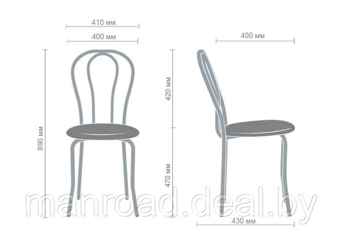 Хромированный стул Тюльпан без кольца ( цвета в ассортименте) - фото 7 - id-p182800590