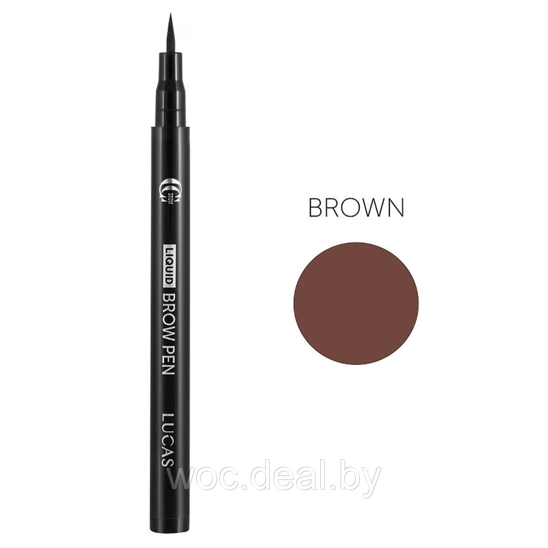 Lucas Cosmetics Фломастер для бровей Liquid Brow Pen CC Brow, коричневый - фото 1 - id-p182810189